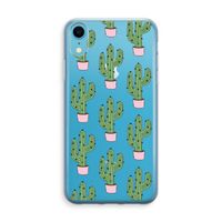 Cactus Lover: iPhone XR Transparant Hoesje - thumbnail