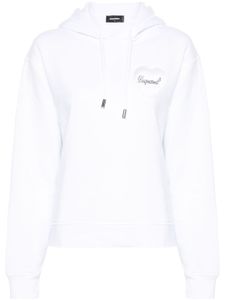 DSQUARED2 hoodie Cool Fit en coton - Blanc