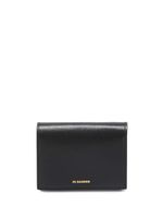 Jil Sander logo-stamp leather card holder - Noir - thumbnail