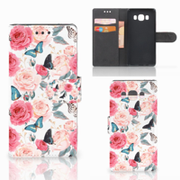 Samsung Galaxy J5 2016 Hoesje Butterfly Roses