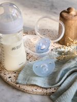 Set van 2 fopspenen voor pasgeborene van Philips AVENT Soothie C 1/2 ur lichtblauw + blauw - thumbnail