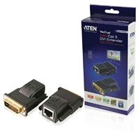 ATEN VE066-AT DVI Extender (verlenging) over netwerkkabel RJ45 20 m zwart