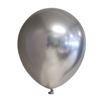 Chrome Ballonnen Zilver 30cm (10st) - thumbnail