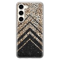 Samsung Galaxy S23 siliconen hoesje - Chevron luipaard