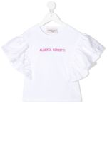 Alberta Ferretti Kids t-shirt à logo imprimé - Blanc - thumbnail