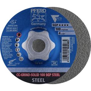 PFERD 64187100 CC-GRIND-SOLID 100 SGP STEEL/16,0 Schuurschijf Diameter 100 mm Boordiameter 16 mm 10 stuk(s)