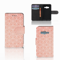 Samsung Galaxy Trend 2 Telefoon Hoesje Pattern Orange