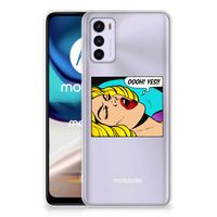 Motorola Moto G42 Silicone Back Cover Popart Oh Yes - thumbnail