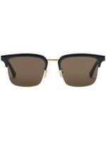 Gucci Eyewear lunettes de soleil à monture rectangulaire - Noir - thumbnail