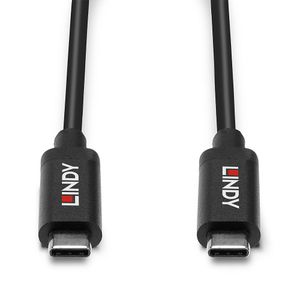 LINDY USB-kabel USB 3.2 Gen2 (USB 3.1 Gen2) USB-C stekker, USB-C stekker 3.00 m Zwart 43348