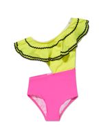 Nessi Byrd Kids maillot de bain Lizzy à design à une épaule - Jaune