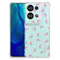 Doorzichtige Silicone Hoesje voor OPPO Reno8 Unicorns - thumbnail