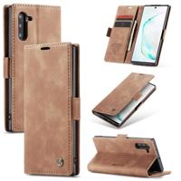 Caseme - stijlvolle wallet hoes - Samsung Galaxy Note 10 - Lichtbruin