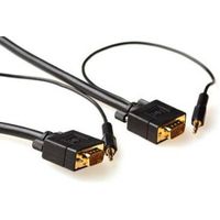 ACT 5 meter High performance VGA + Audio kabel male-male