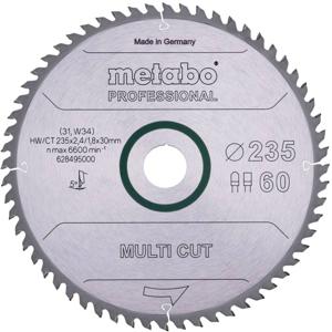 Metabo 628495000 Cirkelzaagblad 235 x 30 x 2.4 mm Aantal tanden: 60 1 stuk(s)