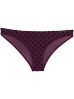 Marlies Dekkers bas de bikini à broderies - Violet