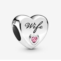 Pandora 798249PCZ Bedel zilver Wife Love Heart - thumbnail