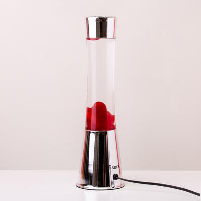 Lavalamp Zilver Met Rode Lava