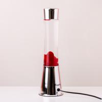 Lavalamp Zilver Met Rode Lava