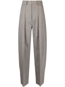 ISABEL MARANT pantalon de tailleur à plis marqués - Noir