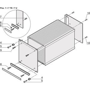 Schroff 21100105 19 inch Montagemateriaal