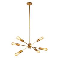 Searchlight Gouden hanglamp Alpha Spider 6-lichts 2906-6GO - thumbnail