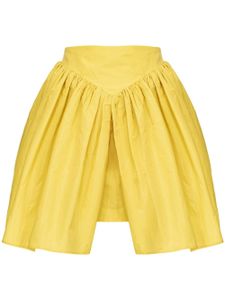 PINKO minijupe à design plissé - Jaune