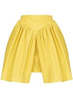 PINKO minijupe à design plissé - Jaune