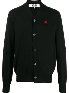 Comme Des Garçons Play cardigan à patch logo - Noir