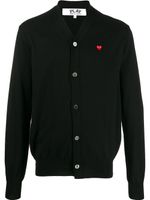 Comme Des Garçons Play cardigan à patch logo - Noir - thumbnail