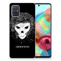 Silicone Back Case Samsung Galaxy A71 Skull Hair