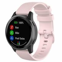 By Qubix - Sportband met motief - Lichtroze - Compatible met Garmin Vivoactive 6 / Vivoactive 5 / Vivoactive 3 - Compatible Garmin bandje - Bandbreedte: 20mm