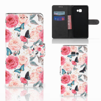 Samsung Galaxy J4 Plus (2018) Hoesje Butterfly Roses