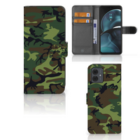 Motorola Moto G14 Telefoon Hoesje Army Dark - thumbnail