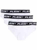 Philipp Plein lot de trois slips - Blanc