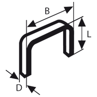 Bosch Accessoires Nieten Type 53 114X074X4mm | 1000 stuks - 2609255857