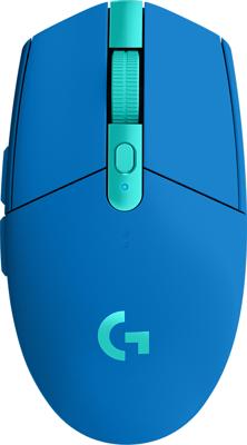 Logitech G305 Lightspeed Gaming-muis Bluetooth Optisch Blauw 6 Toetsen 12000 dpi Verlicht, Ergonomisch