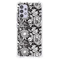 Samsung Galaxy A32 4G | A32 5G Enterprise Editie Case Black Flowers - thumbnail