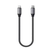 SATECHI USB-C Naar Lightning Oplaadkabel [Mfi Gecertificeerd] - 25 cm - iPhone 16 Pro Max/16 Pro/16/16 Plus/15 Pro Max/15 Pro/15/15 Plus/14 Pro Max/14 Pro/14/14 Plus/13 Pro Max/13/12/11/Xs Max/Xs/Xr/X