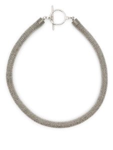 Fabiana Filippi collier plastron structuré - Argent