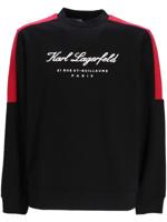 Karl Lagerfeld Sweater met logoprint - Zwart