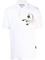 Philipp Plein polo Scorpion en coton - Blanc - thumbnail