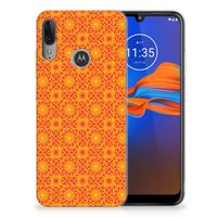 Motorola Moto E6 Plus TPU bumper Batik Oranje