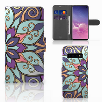 Samsung Galaxy S10 Hoesje Purple Flower