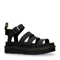 Dr. Martens Blaire Brando leren plateau sandalen zwart