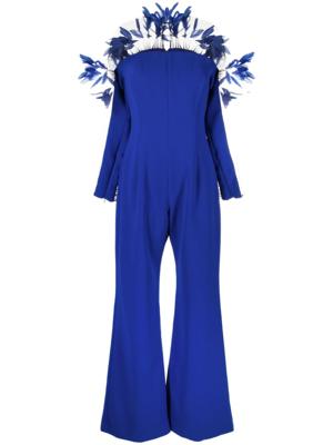 JEAN-LOUIS SABAJI Jumpsuit met wijde pijpen - Blauw