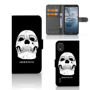 Telefoonhoesje met Naam Nokia C2 2nd Edition Skull Eyes