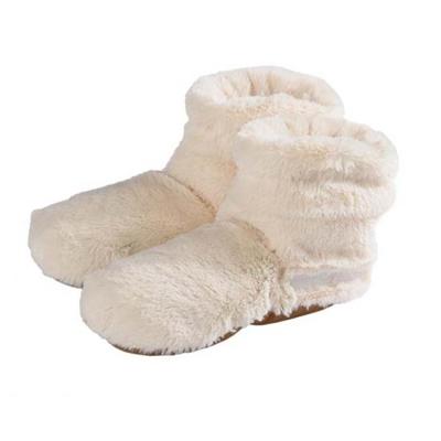 Warmies Magnetron warmte sloffen pluche voor dames - Beige - Hoge slofsokken Warmies Magnetron warmte sloffen pluche voor dames - Beige - Hoge slofsokken