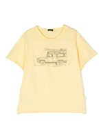 Il Gufo t-shirt en coton à imprimé graphique - Jaune