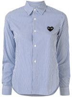 Comme Des Garçons Play chemise à rayures - Bleu - thumbnail